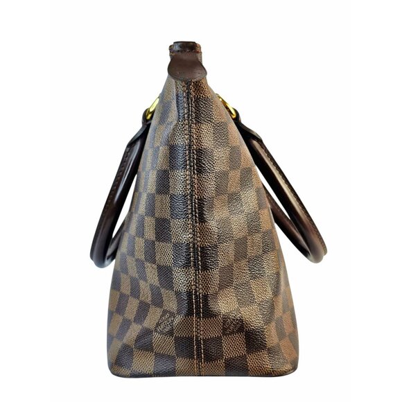 LOUIS VUITTON SALEYA PM Damier Ebene Satchel Bag Tote Leather Monogram Handbag - Picture 13 of 15